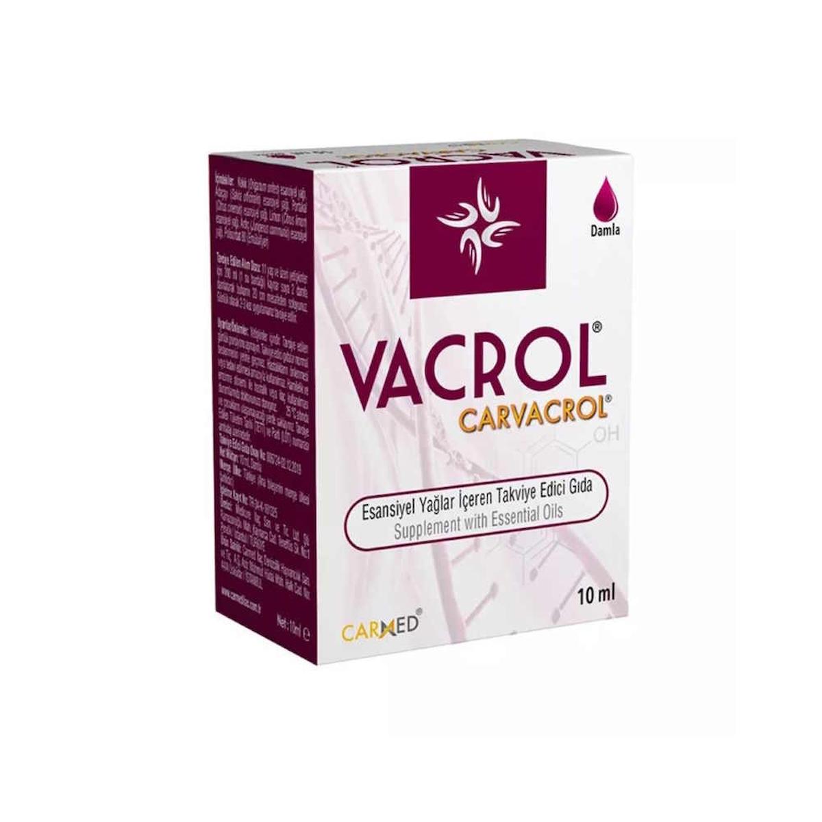 Carmed Vacrol Carvacrol Aromalı Unisex Vitamin 10 ml