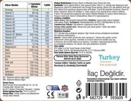 Vitabar Sade Unisex Vitamin 60 Tablet