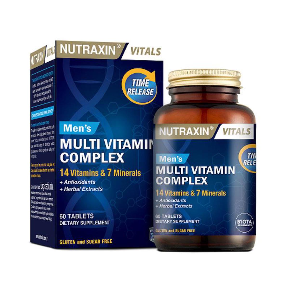 Nutraxin Plus Aromasız Unisex Vitamin 60 Tablet