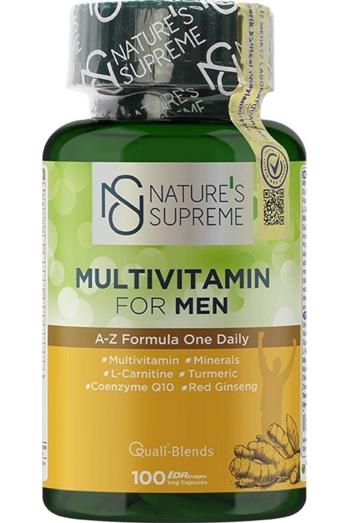 Nature'S Supreme Aromasız Erkek Vitamin 100 Kapsül