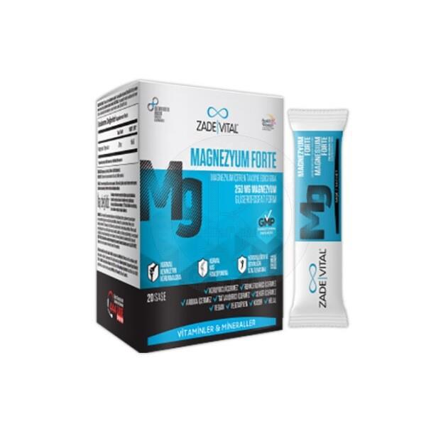 Zade Vital Magnezyum Forte Aromalı Unisex Vitamin 20 Şase