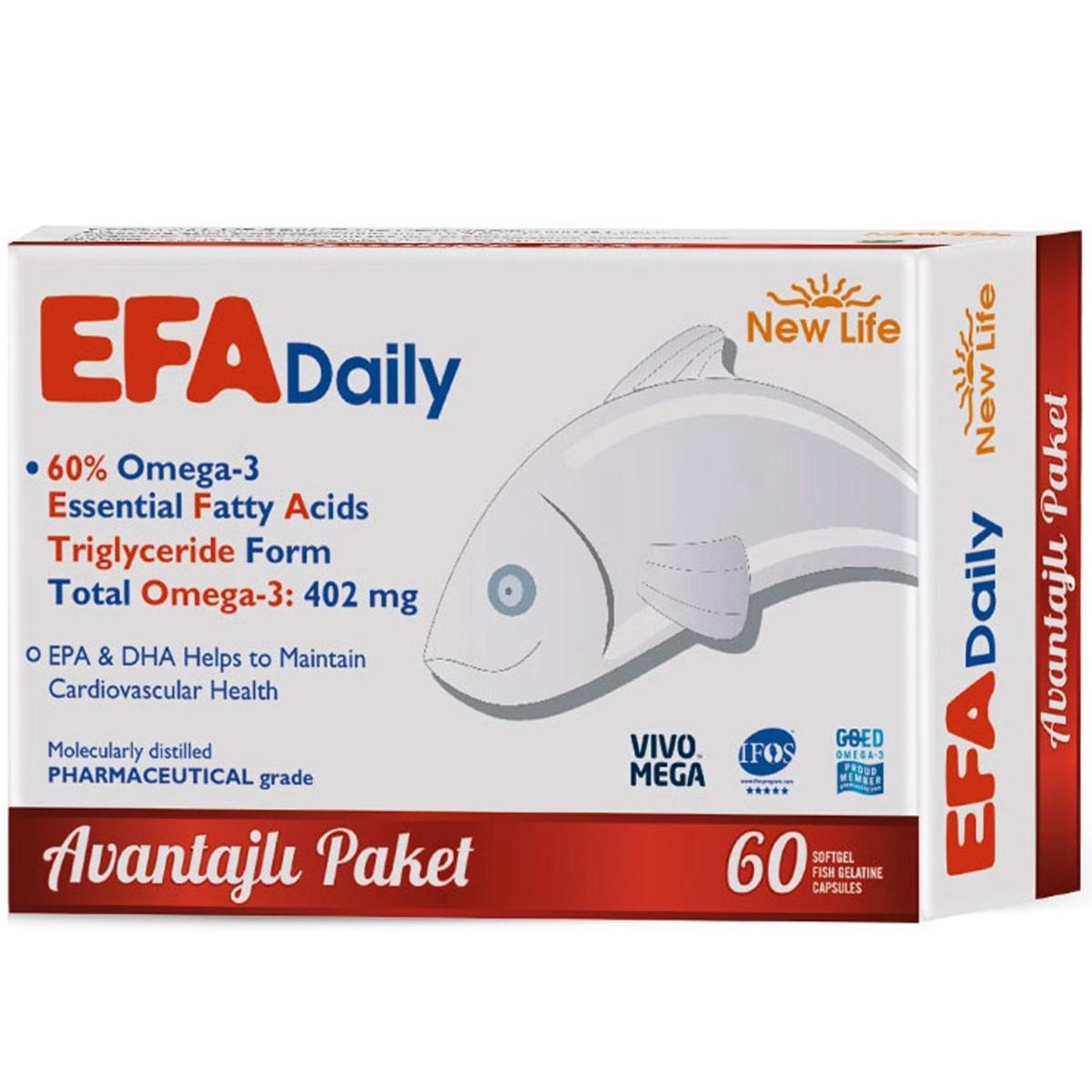 Newlife Omega 3 Sade Unisex Vitamin 60 Kapsül