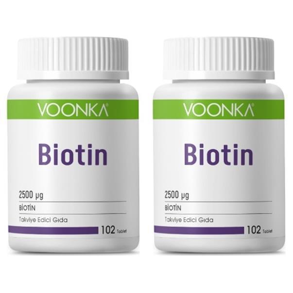 Voonka Biotin Aromalı Unisex Vitamin 2x102 Tablet