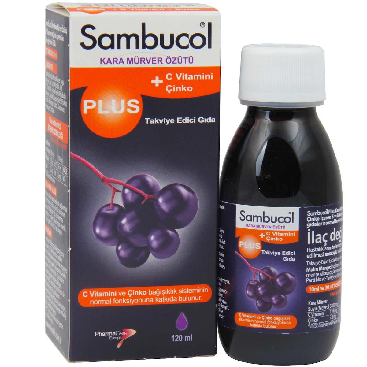 Sambucol Kara Mürver Kara Mürver Unisex Vitamin 120 ml