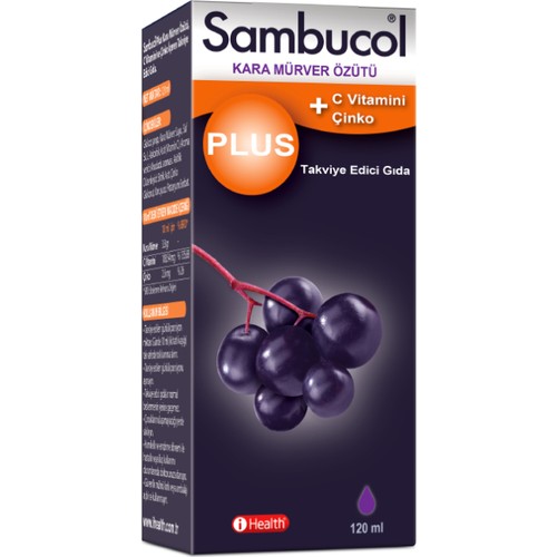 Sambucol Plus Kara Mürver Kara Mürver Unisex Vitamin 120 ml