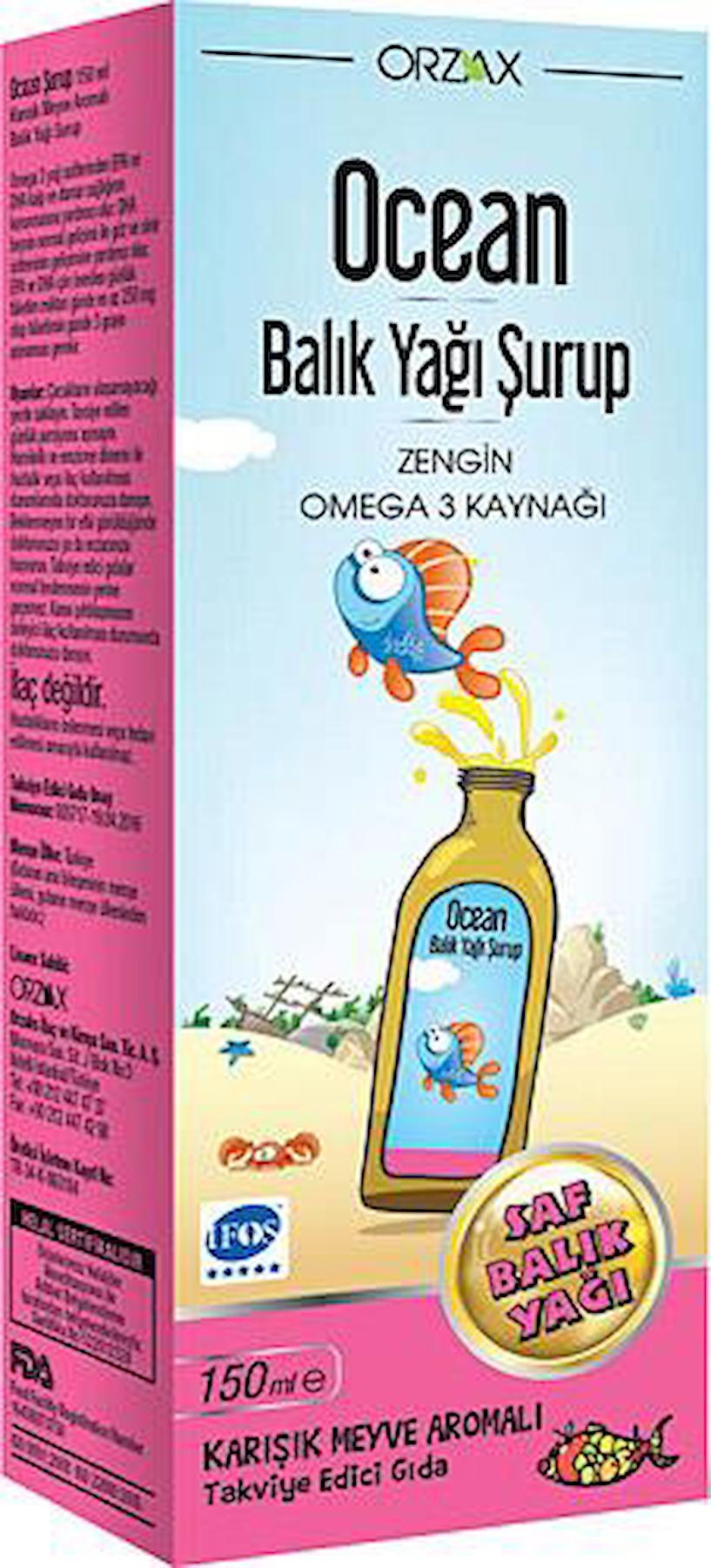 Ocean Omega-8 Aromalı Çocuk Vitamin 150 ml