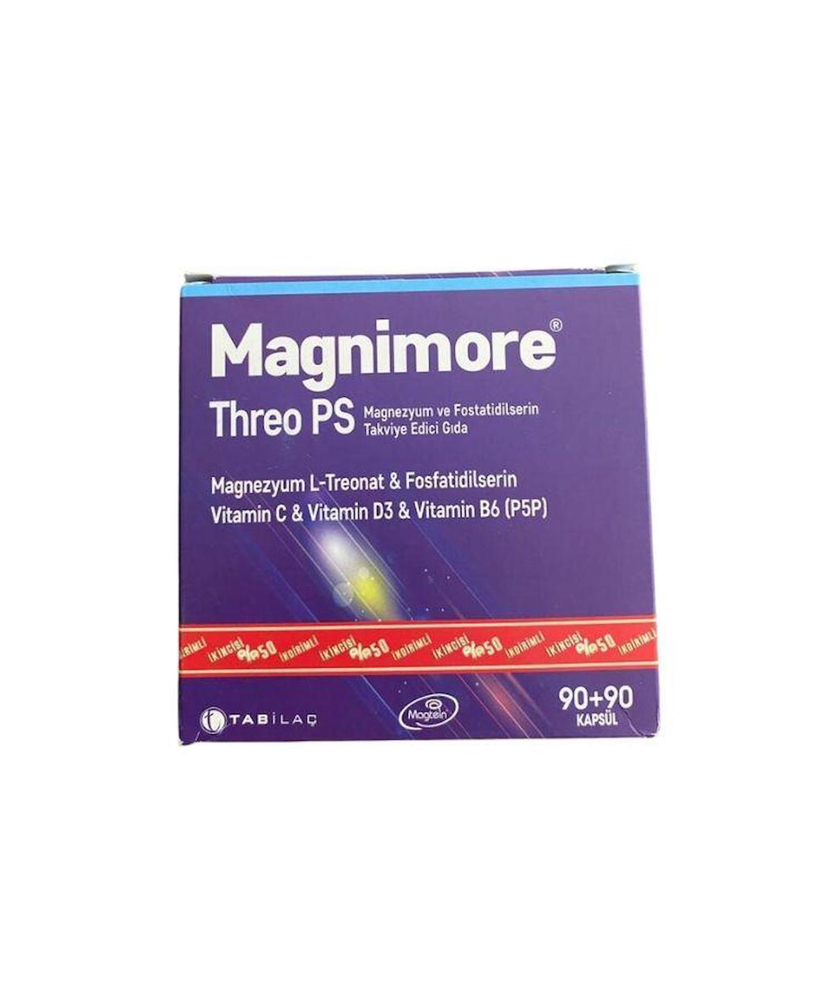 Tab İlaç Magnimore Plus Aromasız Unisex Vitamin 180 Tablet