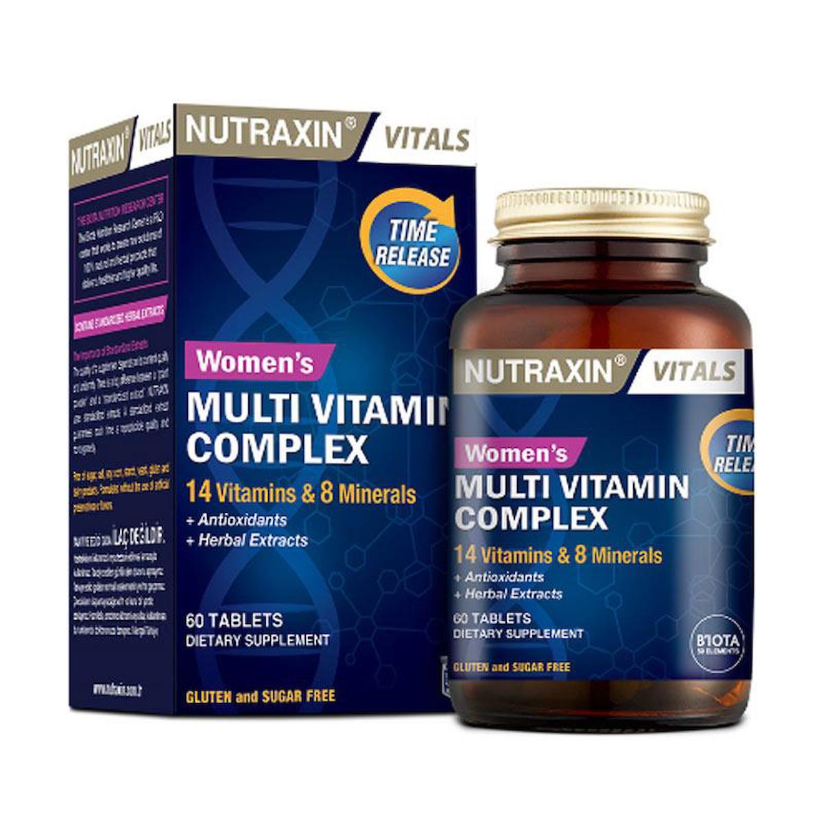 Nutraxin Plus Aromasız Kadın Vitamin 60 Tablet
