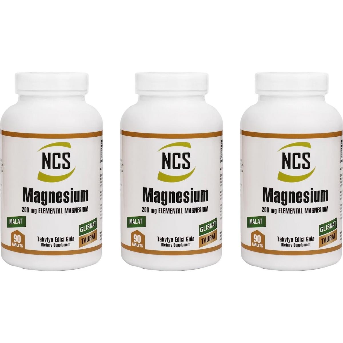Ncs Magnezyum Sade Çocuk Vitamin 3x270 Tablet