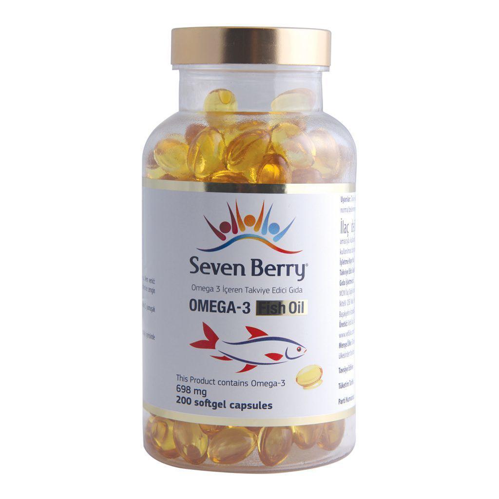 Seven Berry Omega 3 Sade Unisex Vitamin 200 Kapsül