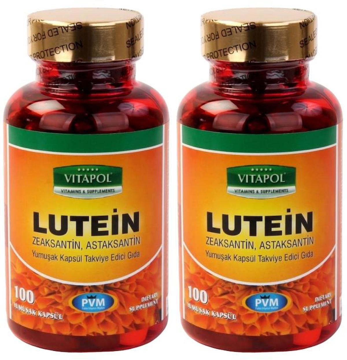 Vitapol Lutein Aromasız Unisex Vitamin 2x100 Kapsül