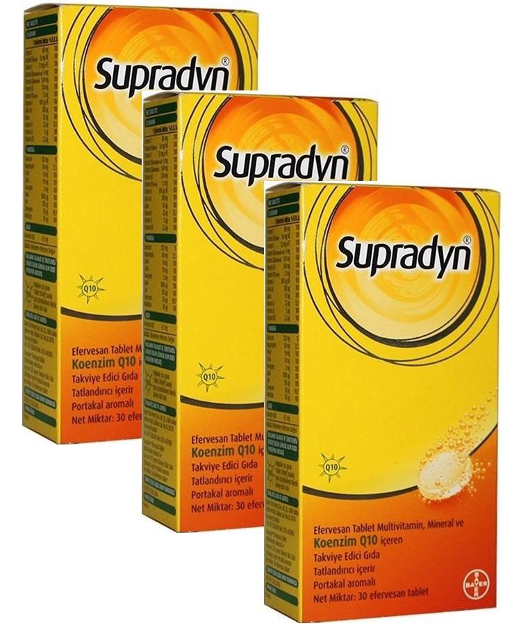Supradyn Kalsiyum Aromalı Unisex Vitamin 3x30 Tablet