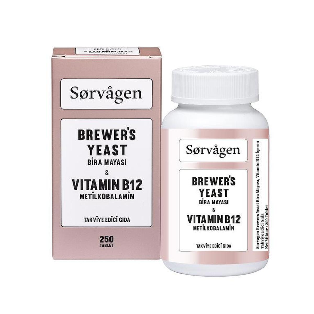 Sorvagen B12 Aromasız Unisex Vitamin 250 Tablet
