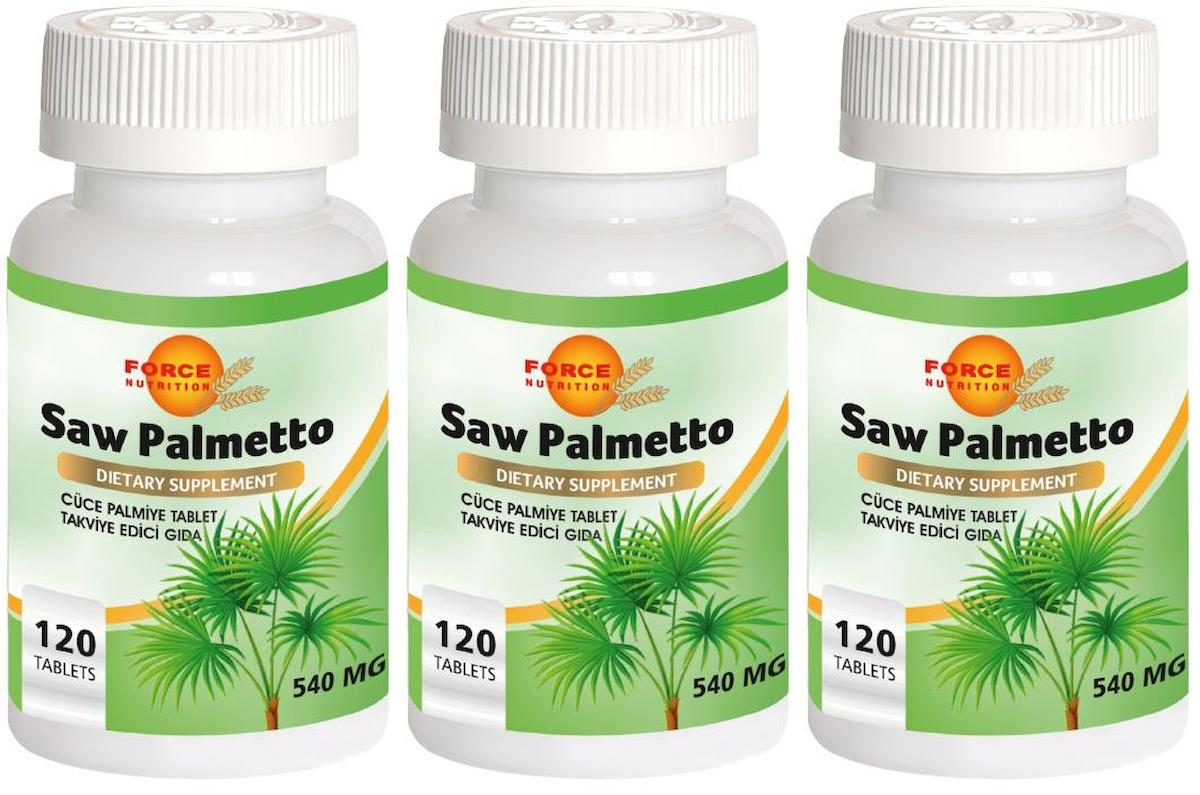 Force Nutrition Sav Palmetto Aromasız Erkek Vitamin 3x120 Tablet