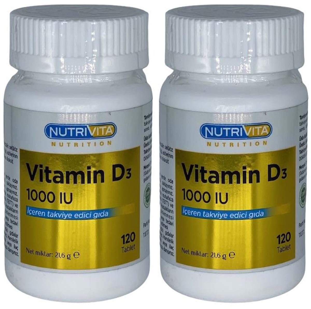 Nutrivita Nutrition Glukan Aromasız Unisex Vitamin 2x120 Tablet