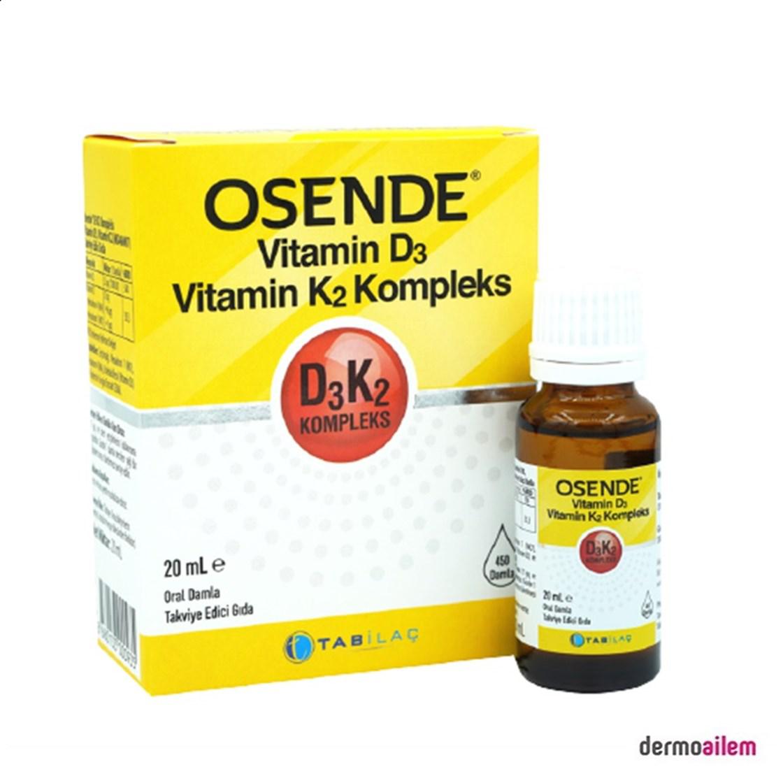 Osende D - K Vitamini Sade Unisex 20 ml