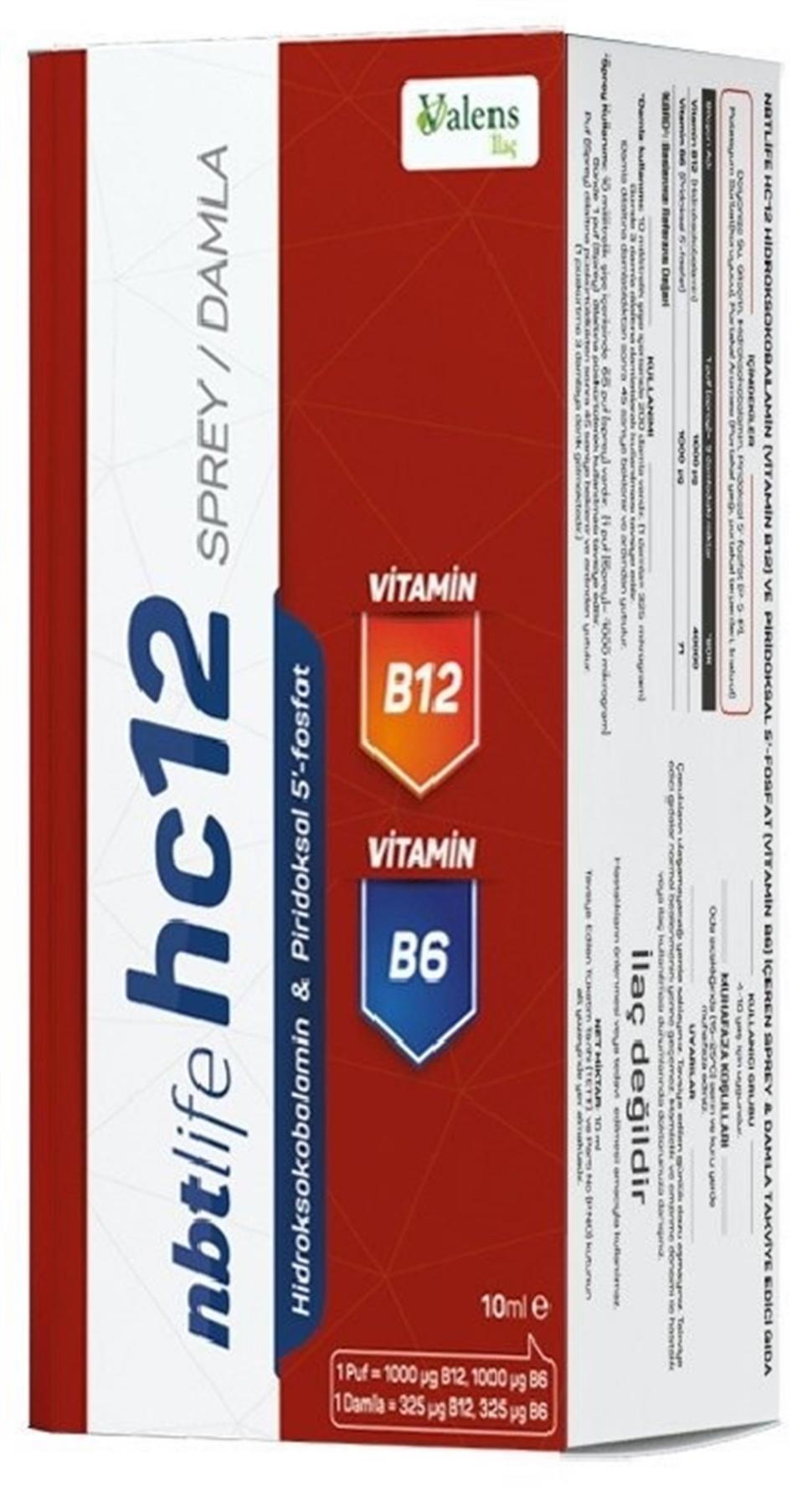 Nbtlife B12 Sade Unisex Vitamin 10 ml