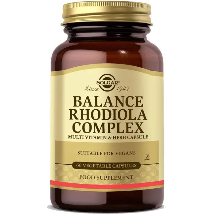 Solgar Balance Rhodiola Complex Sade Unisex Vitamin 60 Kapsül