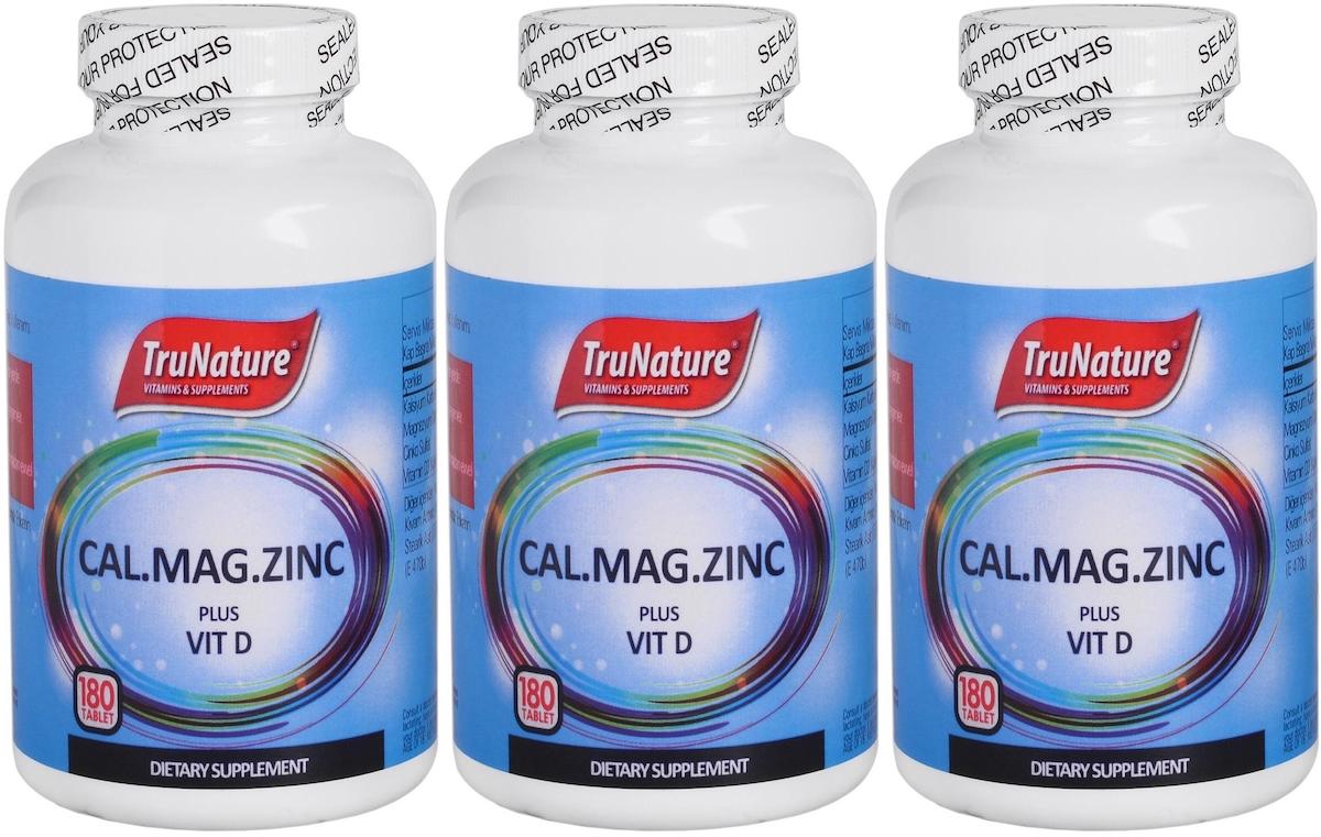 Trunature Magnezyum Aromasız Unisex Vitamin 3x180 Tablet