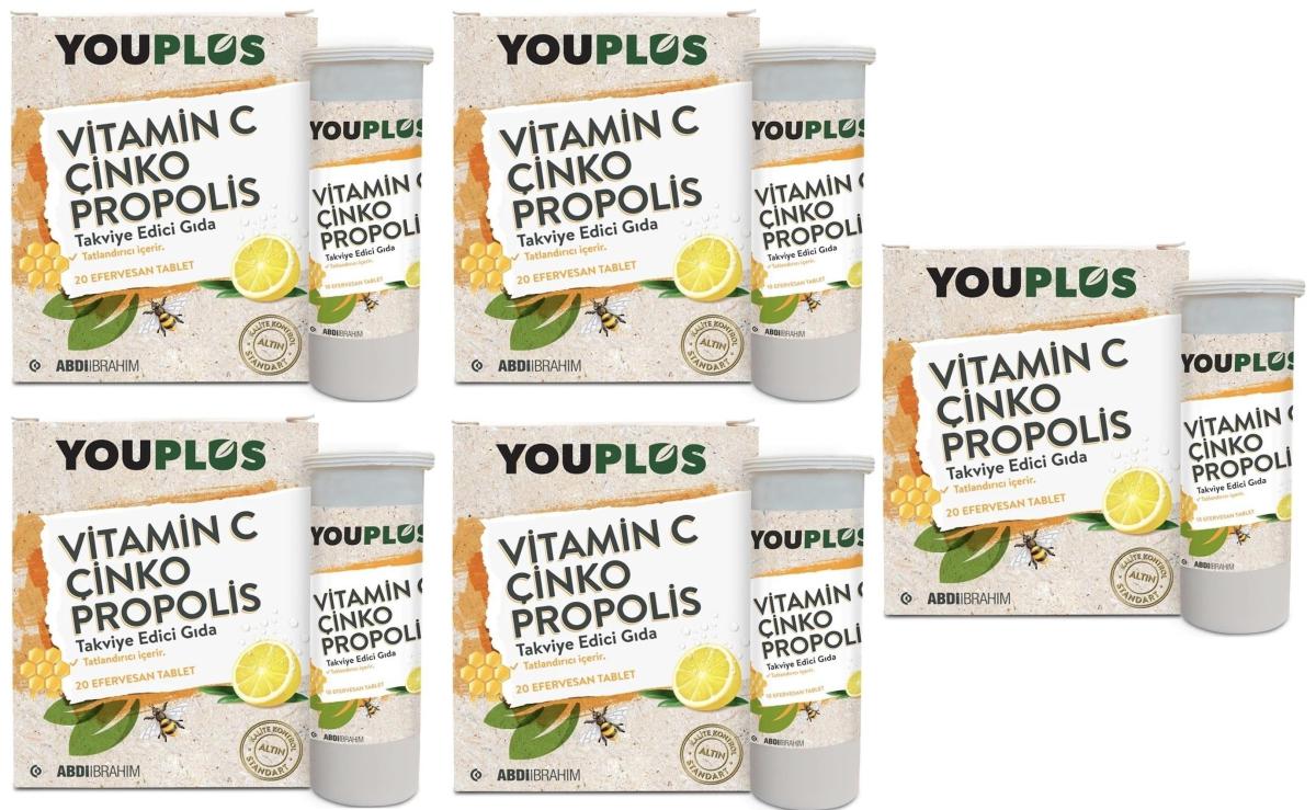 Youplus C Vitamini Aromalı Unisex 5x20 Tablet