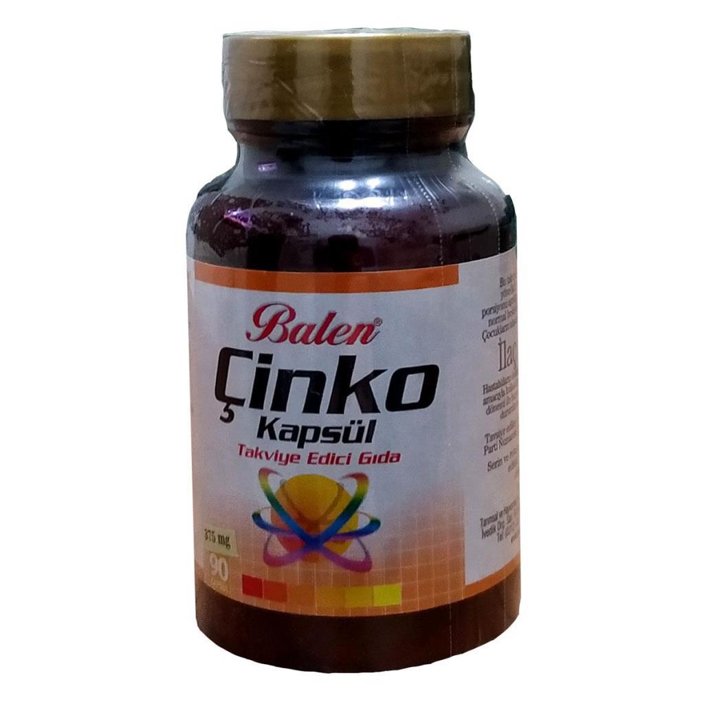 Balen Sağlıklı Yaşam Çinko Sade Unisex Vitamin 90 Kapsül
