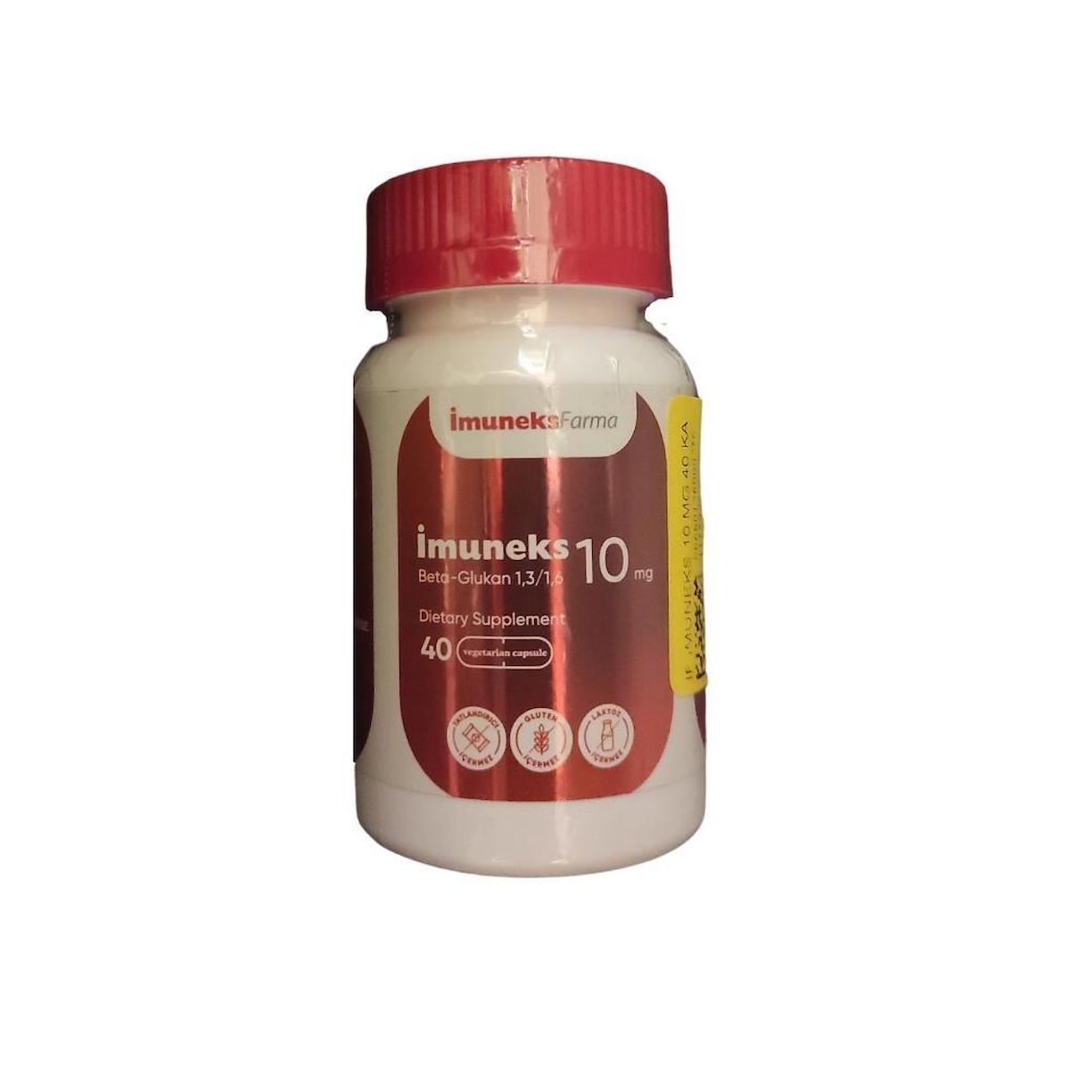 İmuneksfarma Glukan Aromasız Unisex Vitamin 40 Kapsül
