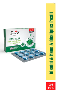 Swıss Nane Okaliptus Aromalı Unisex Vitamin 24 Tablet