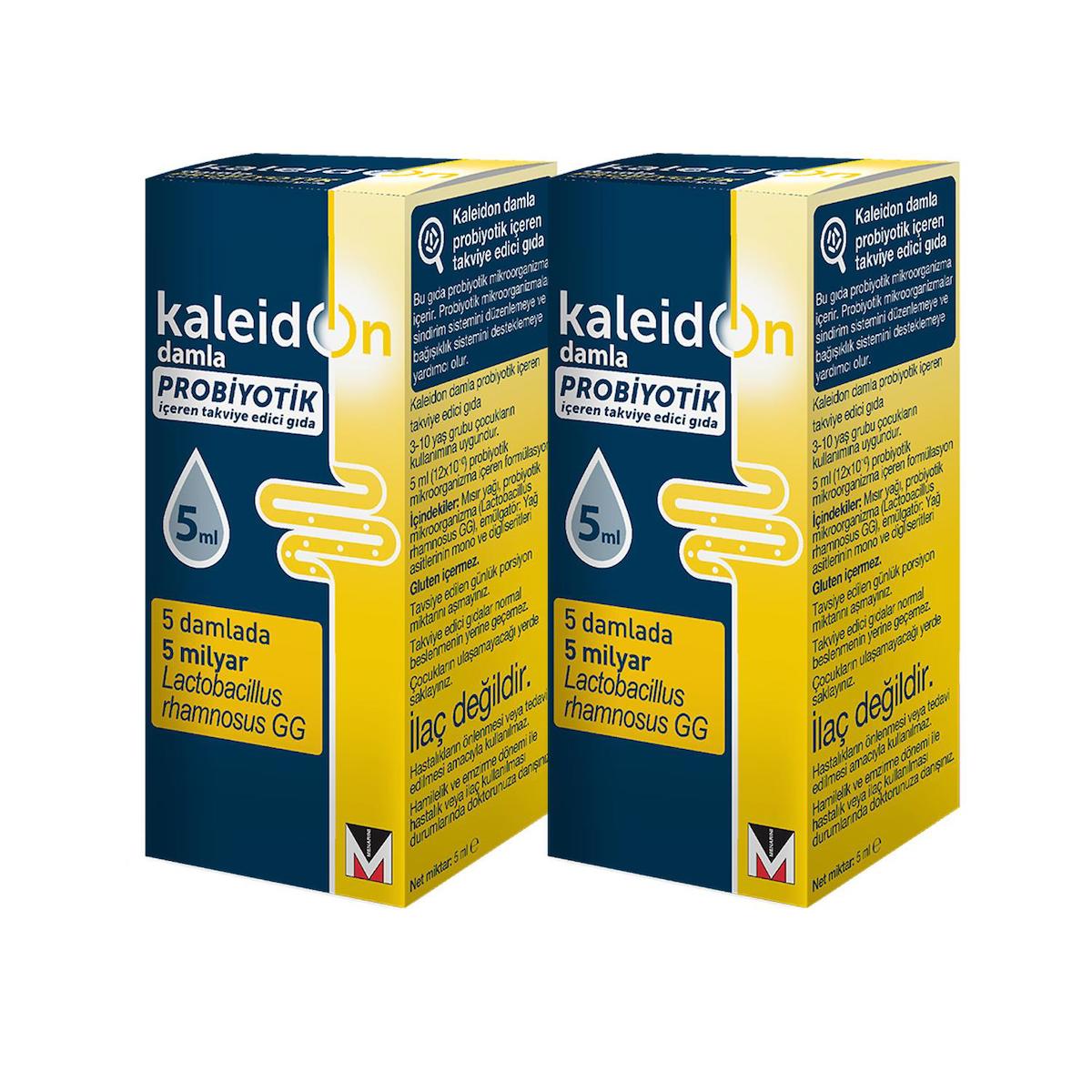 Kaleidon Probiyotik Aromasız Unisex Vitamin 2x5 ml