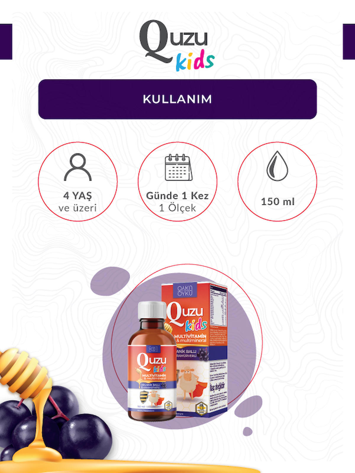Q Natura Series Aromalı Çocuk Vitamin 150 ml