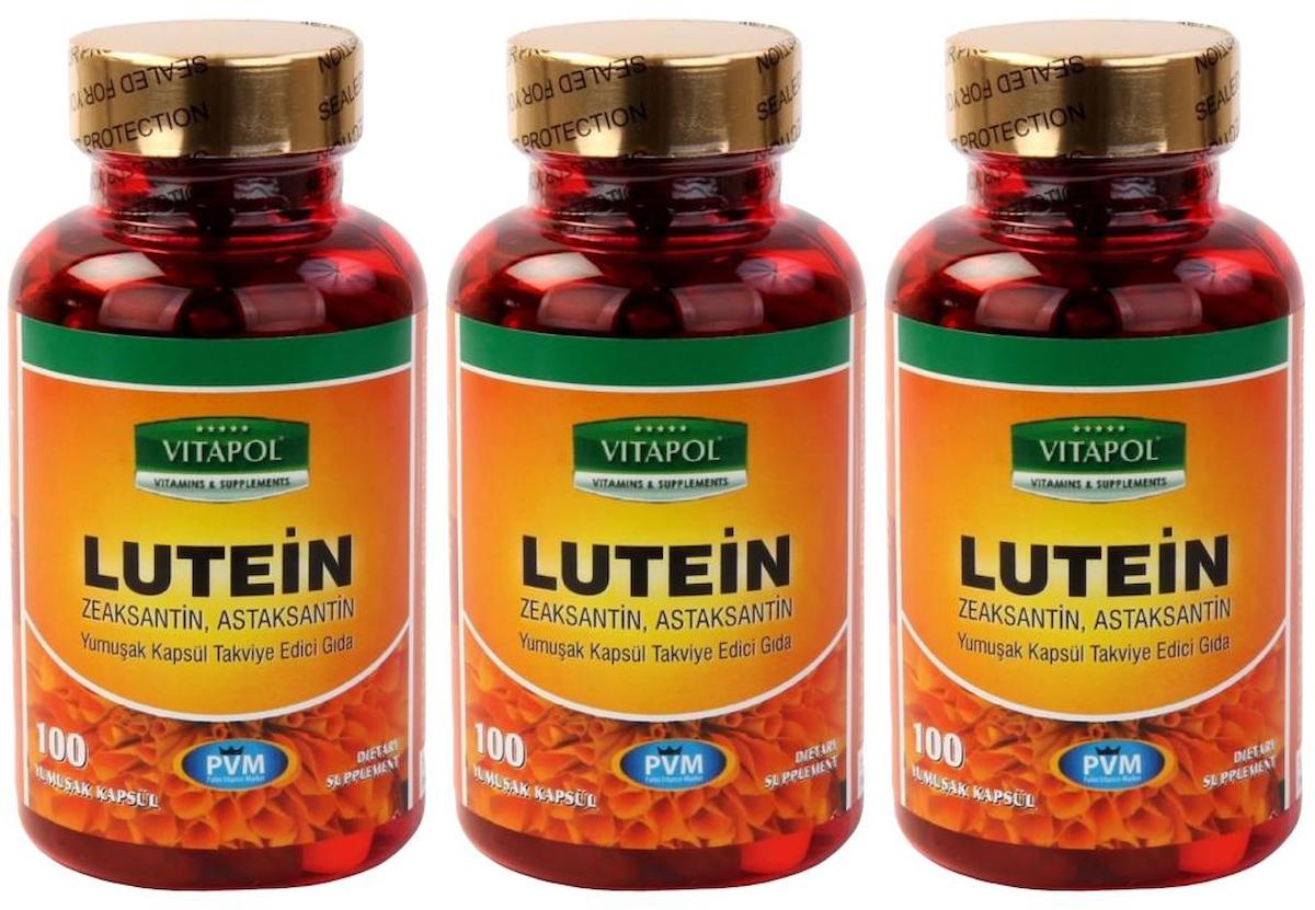 Vitapol Lutein Aromasız Unisex Vitamin 3x100 Kapsül