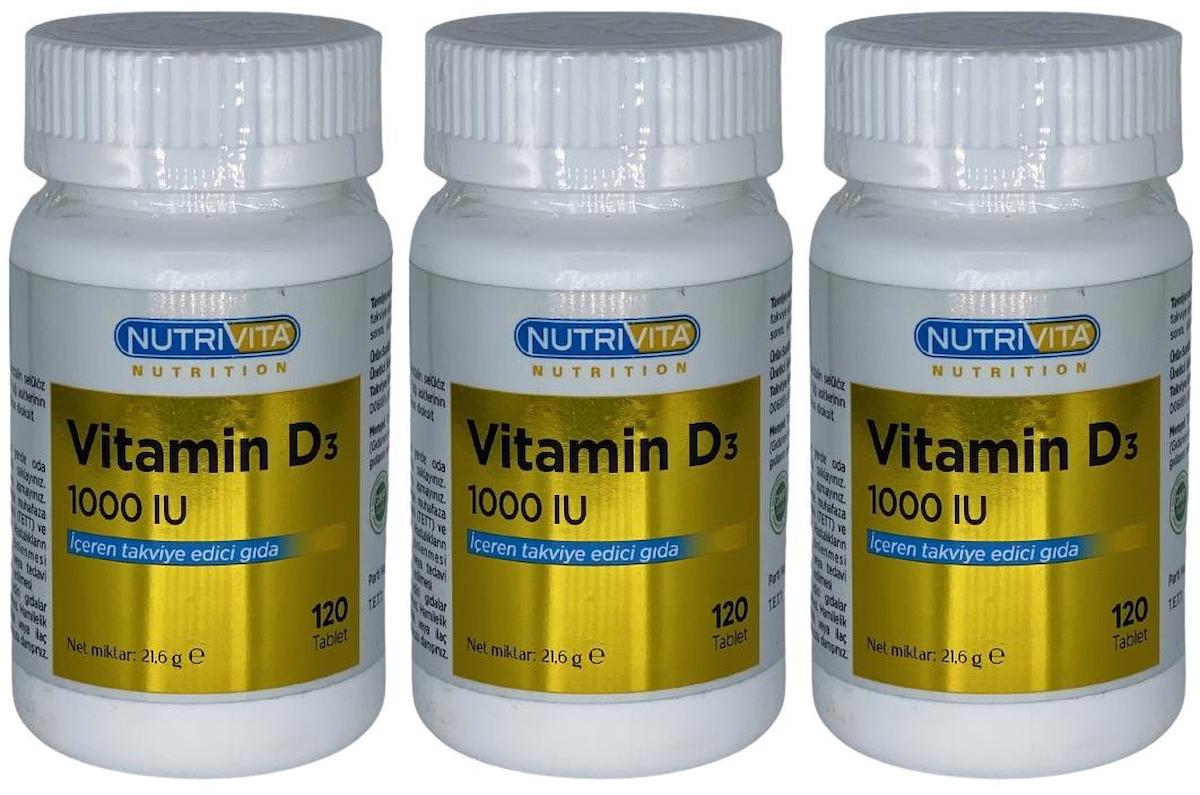 Nutrivita Nutrition Glukan Aromasız Unisex Vitamin 3x120 Tablet
