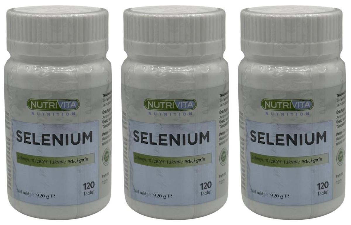 Nutrivita Nutrition Selenyum Sade Unisex Vitamin 3x120 Tablet