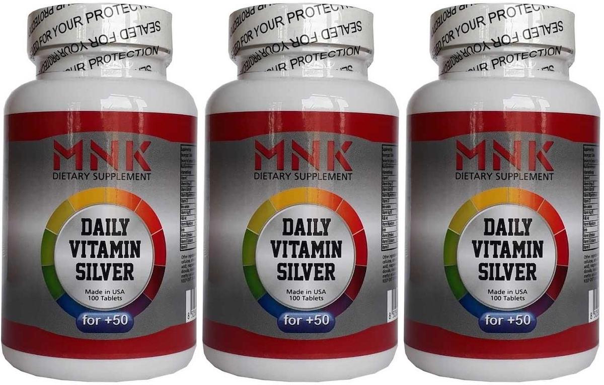 Mnk Vitamin Silver Sade Unisex 3x100 Tablet