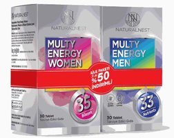 Naturalnest Aromasız Unisex Vitamin 2x30 Tablet