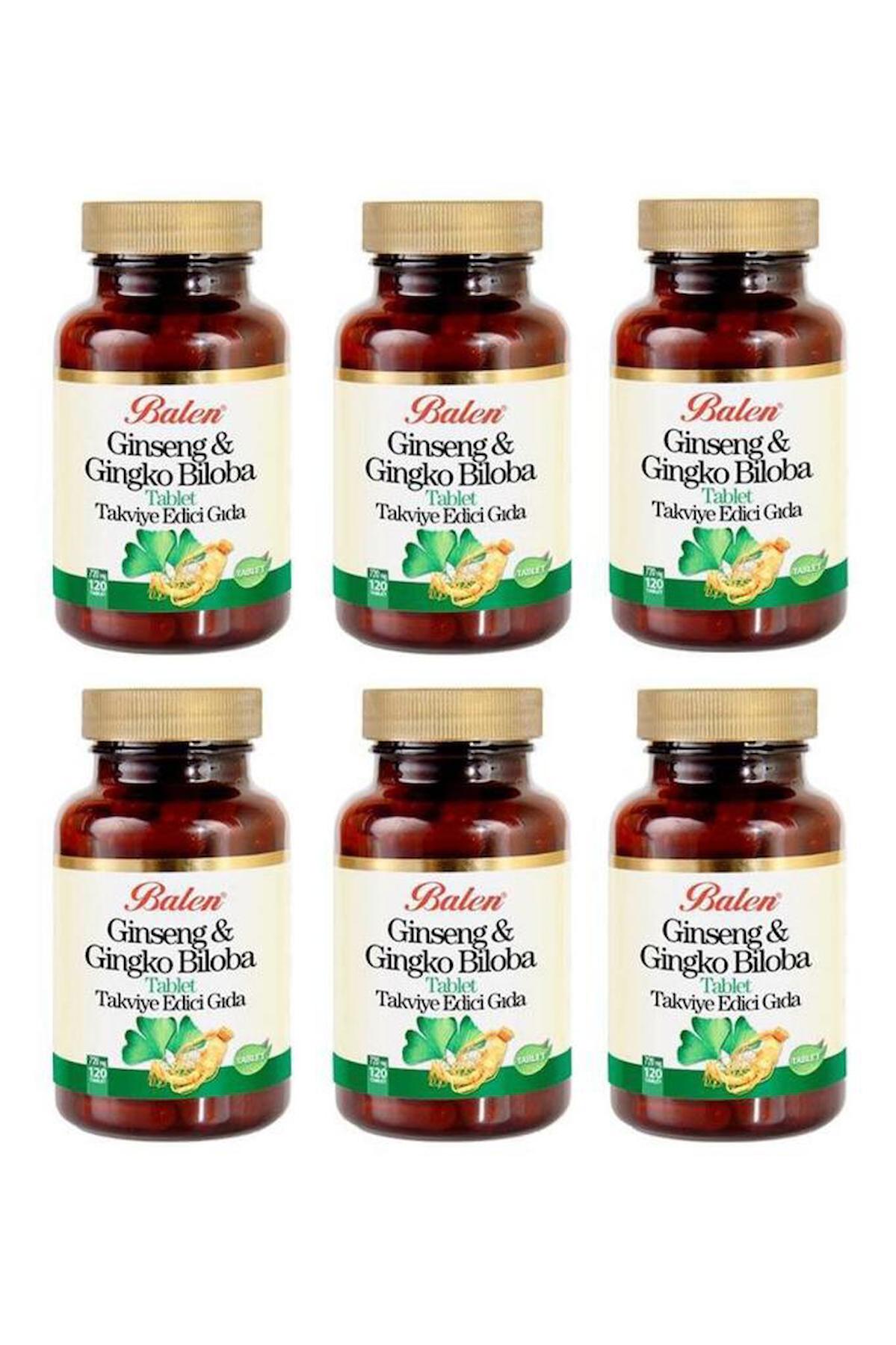 Balen Ginseng Ginkgo Biloba Sade Unisex Vitamin 120 Kapsül