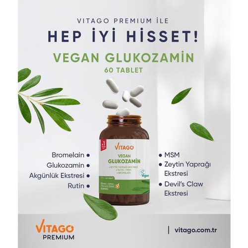 Vitago Glukozamin Aromasız Unisex Vitamin 60 Tablet