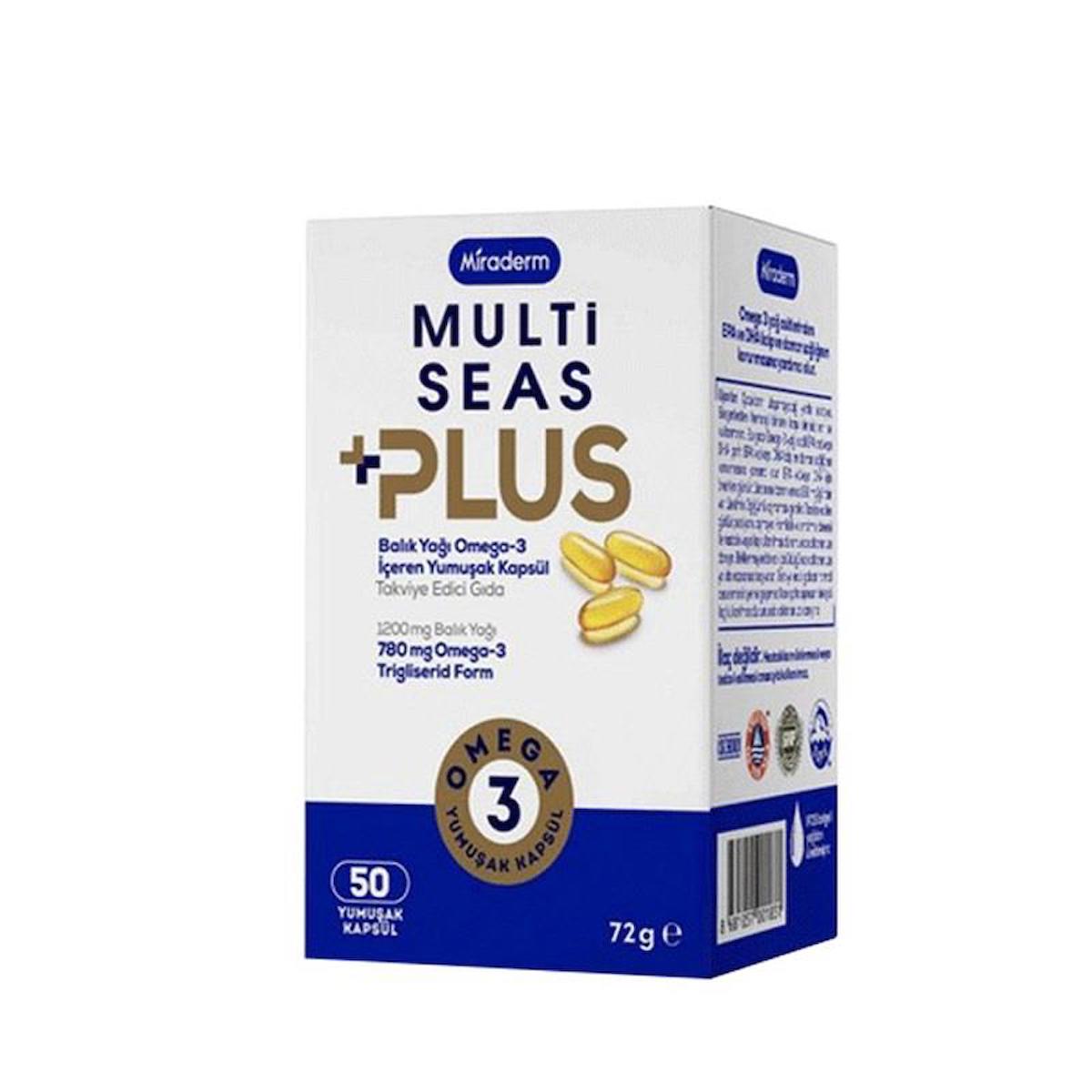 Miraderm Omega 3 Aromasız Unisex Vitamin 50 Kapsül