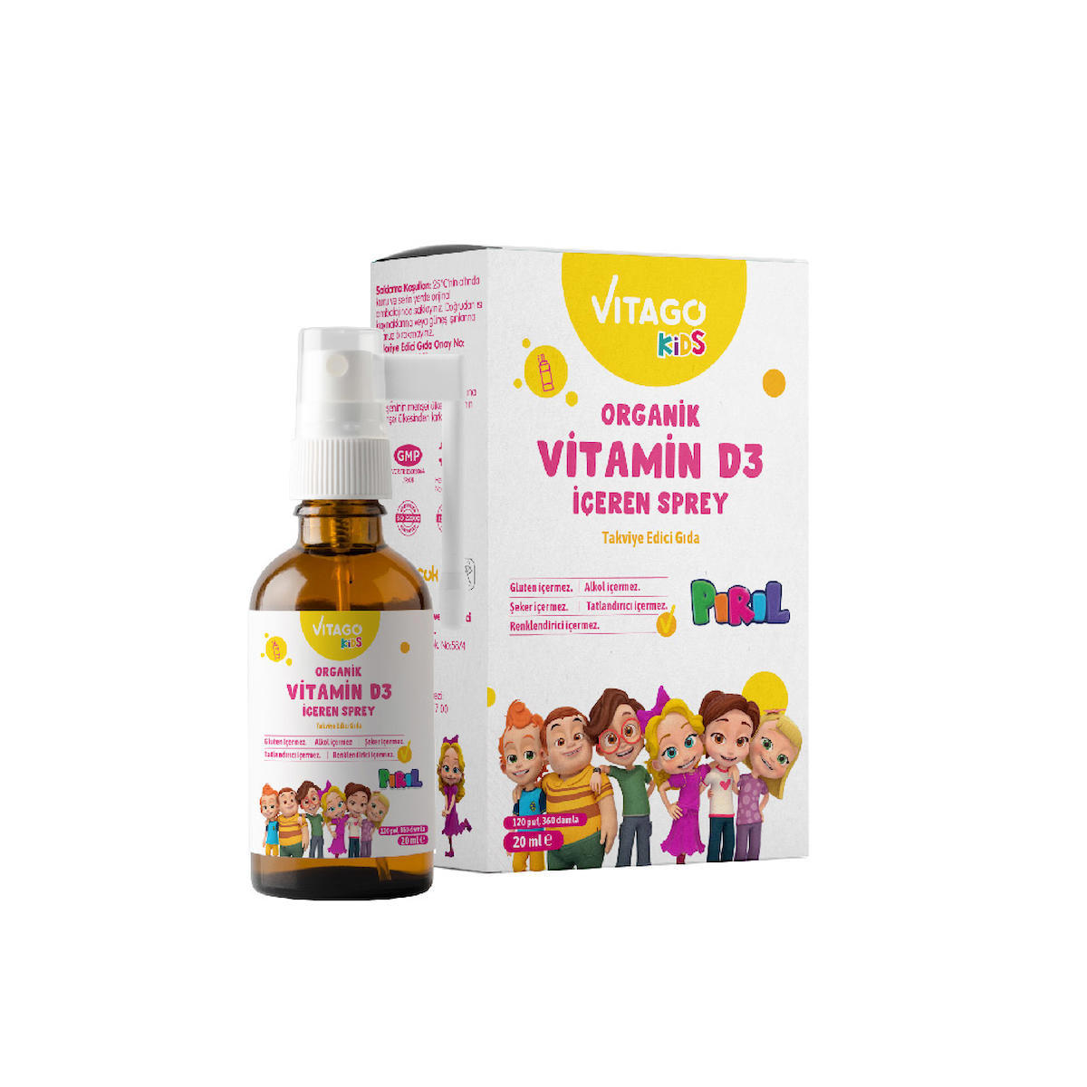 Vitago D3 Vitamini Aromasız Çocuk 20 ml