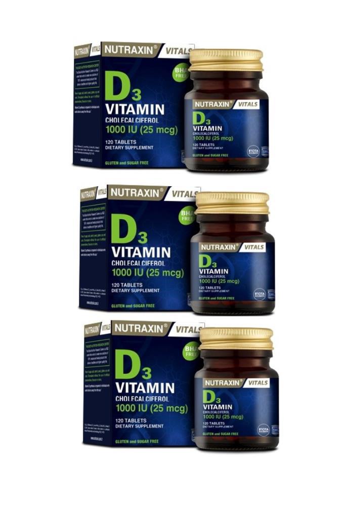 Nutraxin Magnezyum Sade Unisex Vitamin 3x120 Kapsül