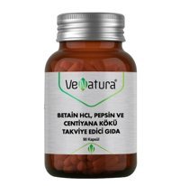 Venatura Betain Hcl Pepsin Ve Centiyana Kökü Aromasız Unisex Vitamin 90 Tablet