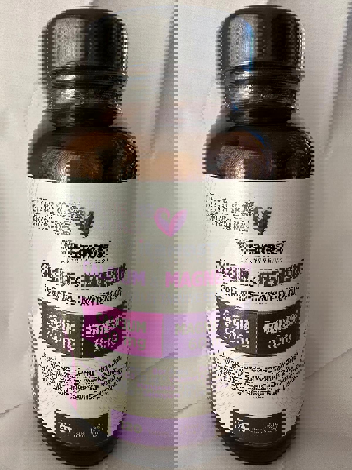 Vitamost Calcium Magnezyum Aromalı Unisex Vitamin 120 Tablet