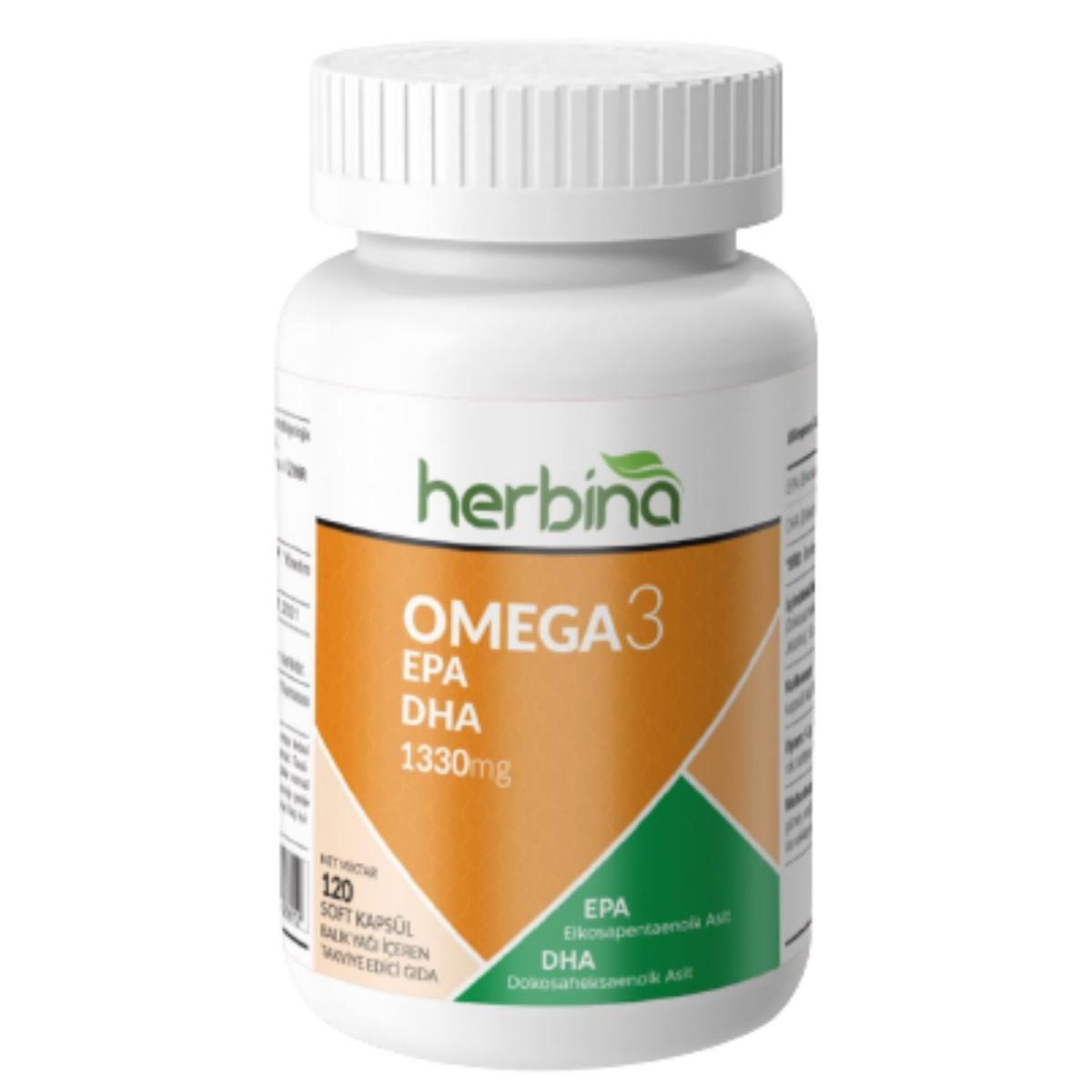 Herbina Omega 3 Sade Unisex Vitamin 120 Kapsül