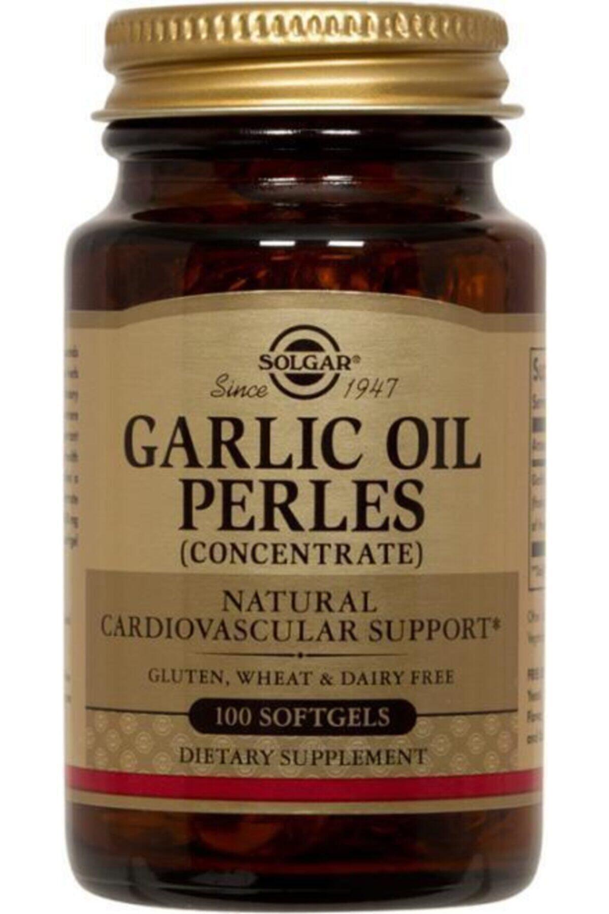 Solgar Garlic Oil Perles Sade Unisex Vitamin 100 Kapsül
