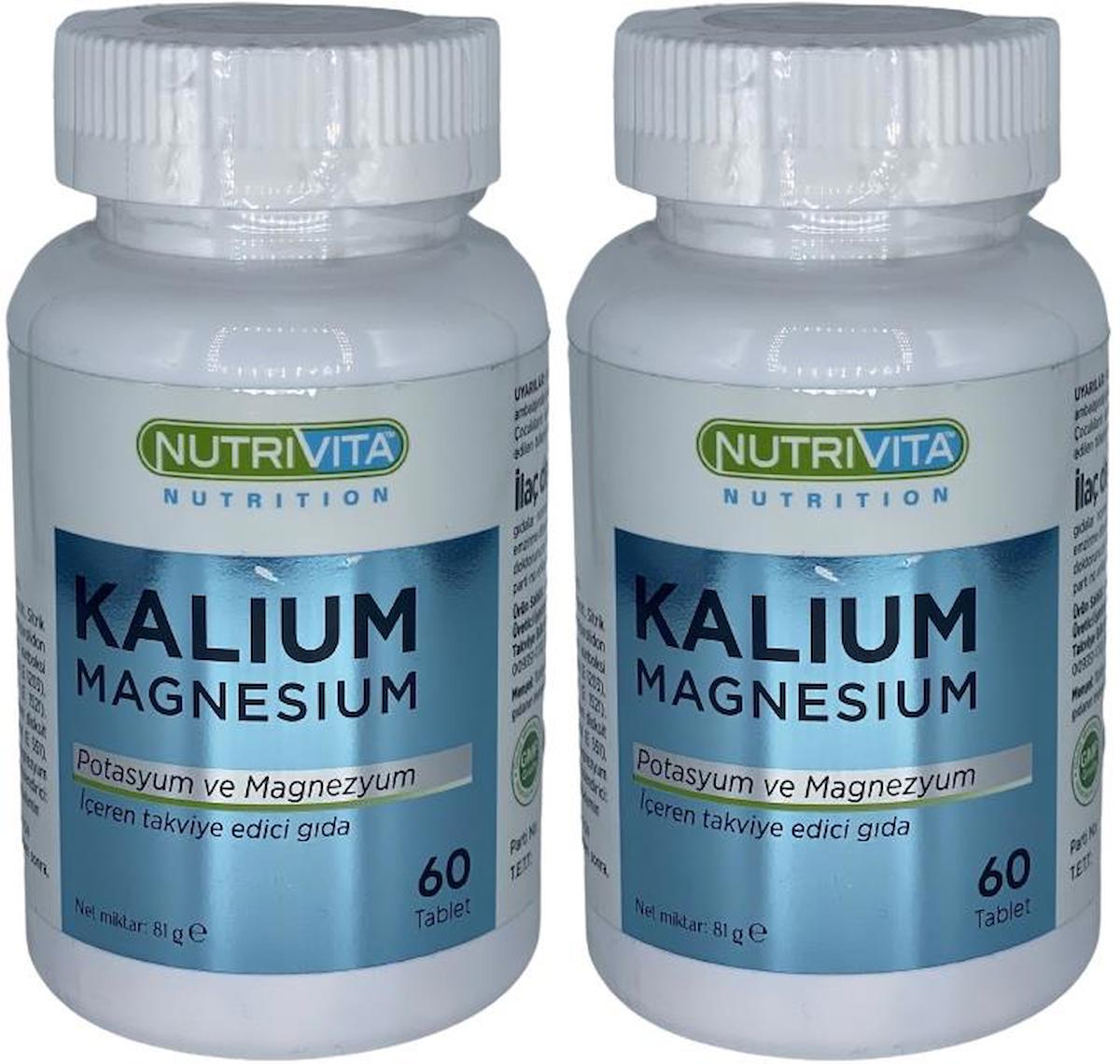 Nutrivita Nutrition Magnezyum Aromasız Unisex Vitamin 2x60 Tablet