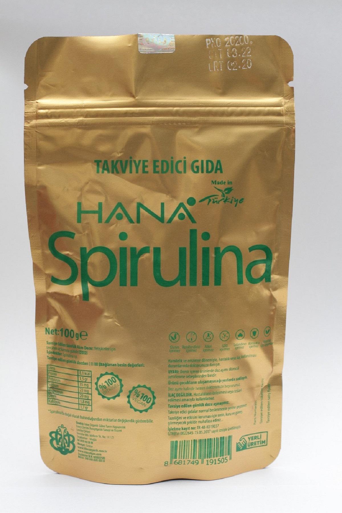 Hana Spirulina Sade Unisex Vitamin 100 gr