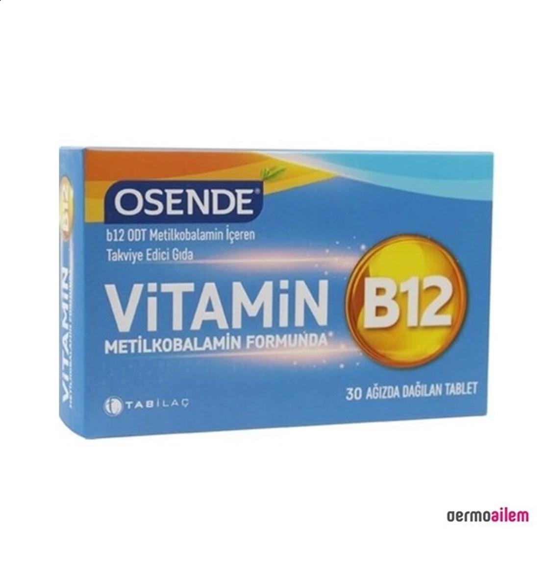 Tab İlaç Metilfolat Sade Unisex Vitamin 30 Tablet