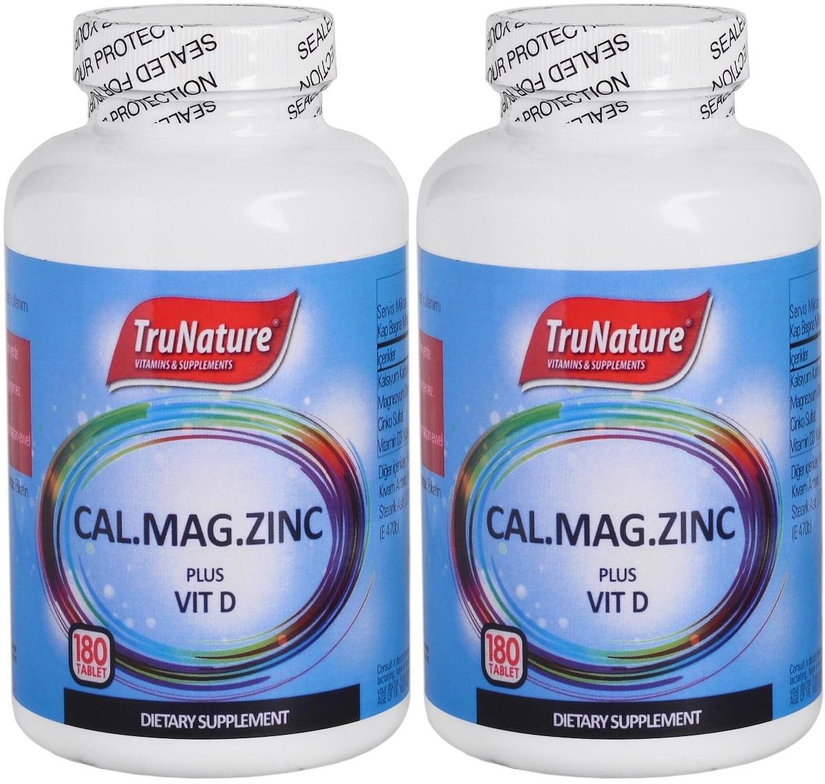 Trunature Magnezyum Aromasız Unisex Vitamin 2x180 Tablet