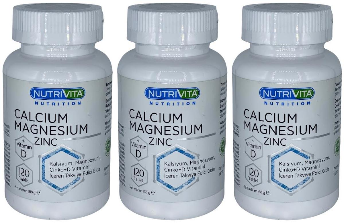 Nutrivita Nutrition Magnezyum Aromasız Unisex Vitamin 3x120 Tablet