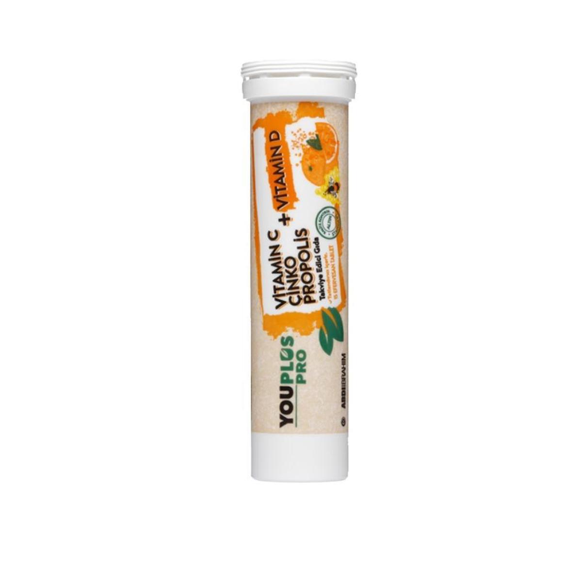 Abdi İbrahim Youplus Pro Aromalı Çocuk - Yetişkin Vitamin 15 Tablet