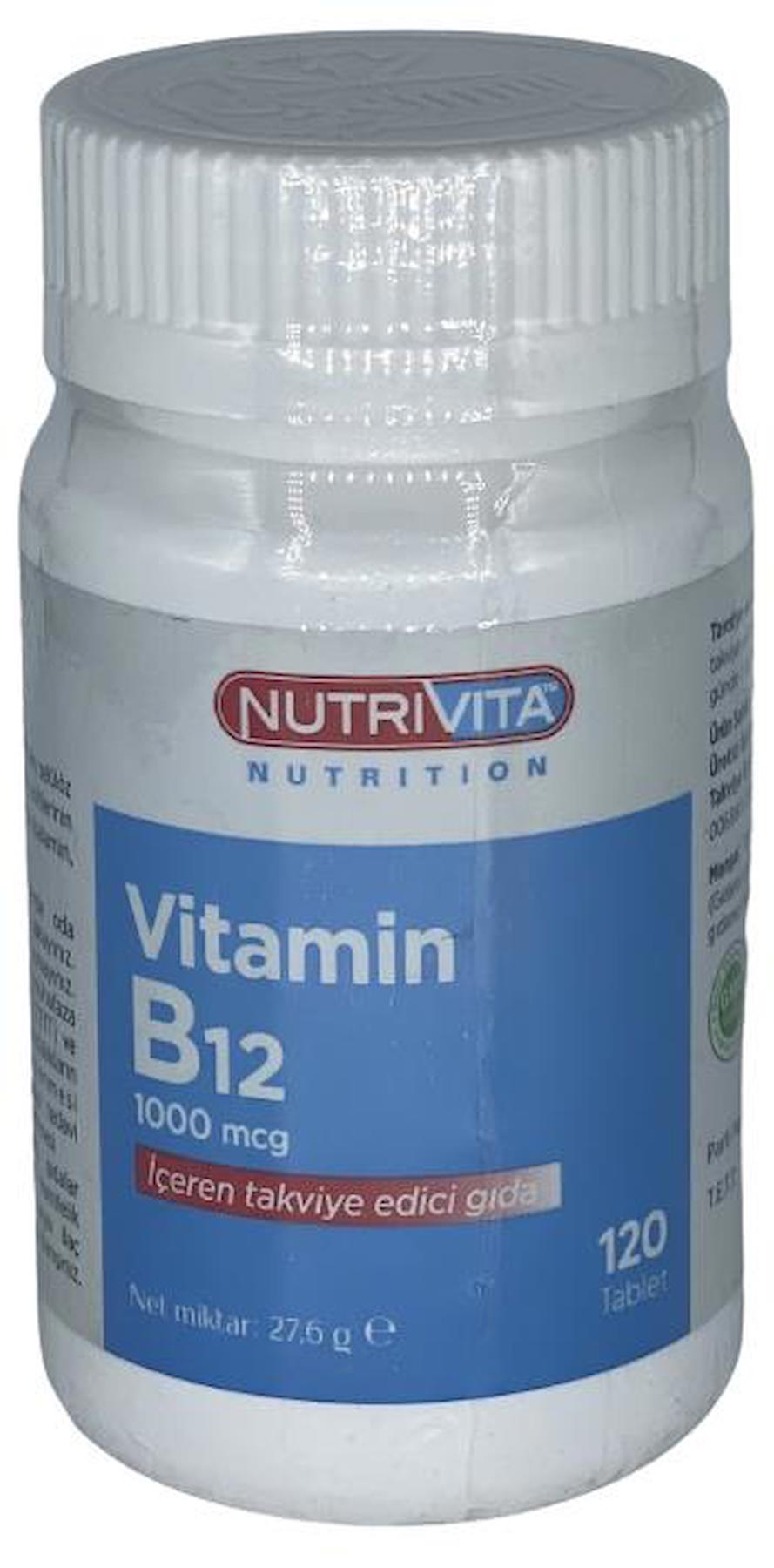 Nutrivita Nutrition B12 Sade Unisex Vitamin 120 Tablet